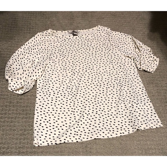 H&M Tops - H&M balloon sleeve drapey top, Small, NWOT
